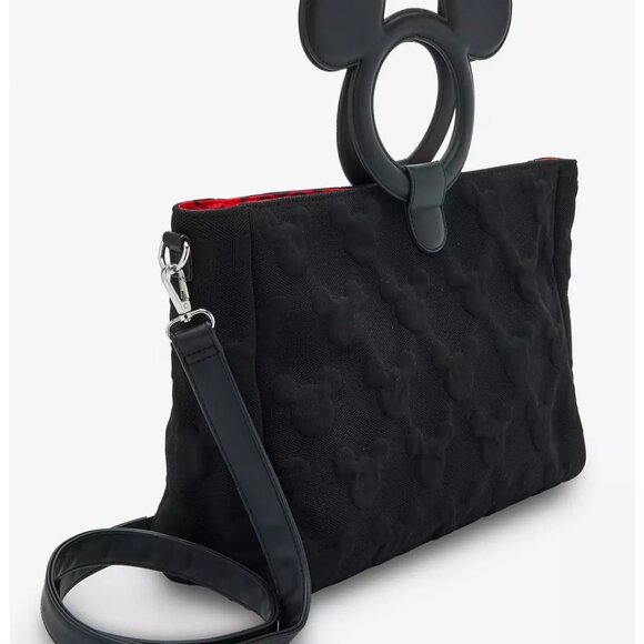 Loungefly - Disney Mickey Mouse Silhouette Handle Large Tote Bag - NEW - Picture 2 of 4